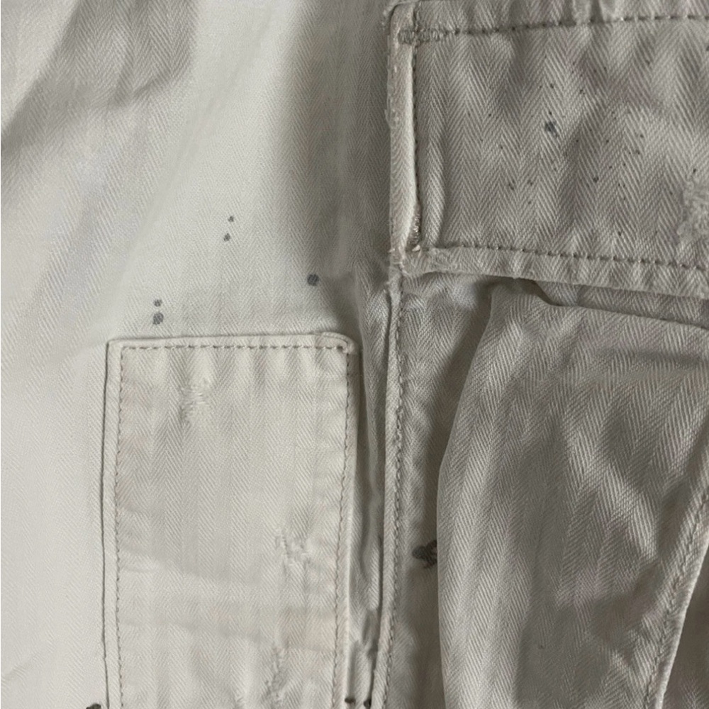 Denim &Supply Ralph Lauren White Cotton Cargo Shorts Mens Size 36 American Flag. - Picture 8 of 16